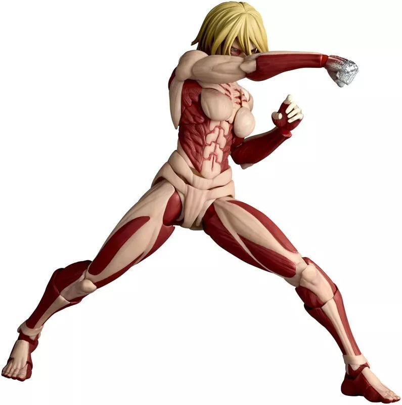 Kaiyodo Revoltech Incrível Yamaguchi Attack on Titan Figura de ação feminina Titan
