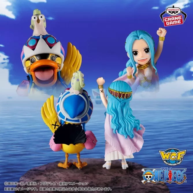 Banpresto One Piece World Historias de registro de figuras coleccionables Nefertari Vivi y Karoo