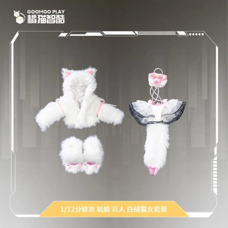 White Fluffy Cat Girl Outfit Set JAPAN OFFICIAL