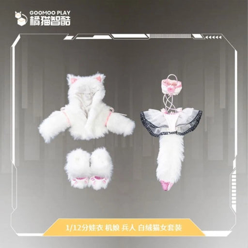 White Fluffy Cat Girl Outfit Set JAPAN OFFICIAL