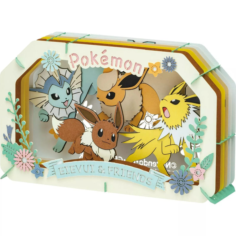 Pokemon Center Teatro de papel original Eevee Vaporeon Jolteon Flareon JAPÓN