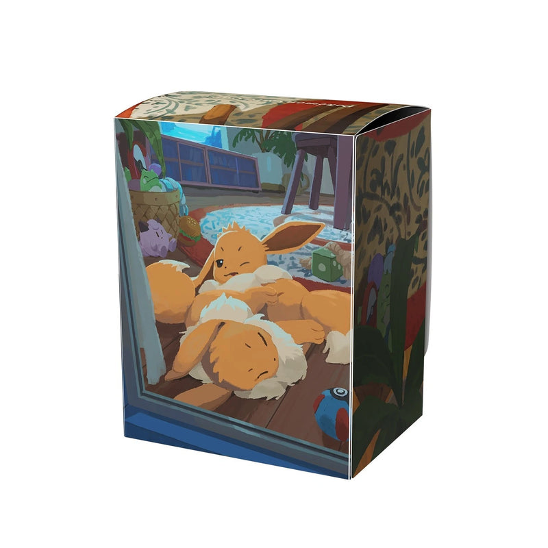 Pokemon Center Original Deck Case Eevee Sleeping JAPAN OFFICIAL