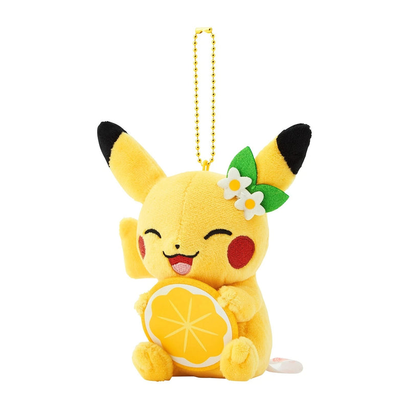 Porte-clés en peluche Original Pokemon Center Pikachu Lemon Ver. Hiroshima JAPON