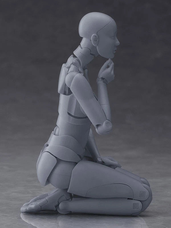 Nishimura Style Drawing Doll Olive Gray Figure JAPAN OFFICIAL