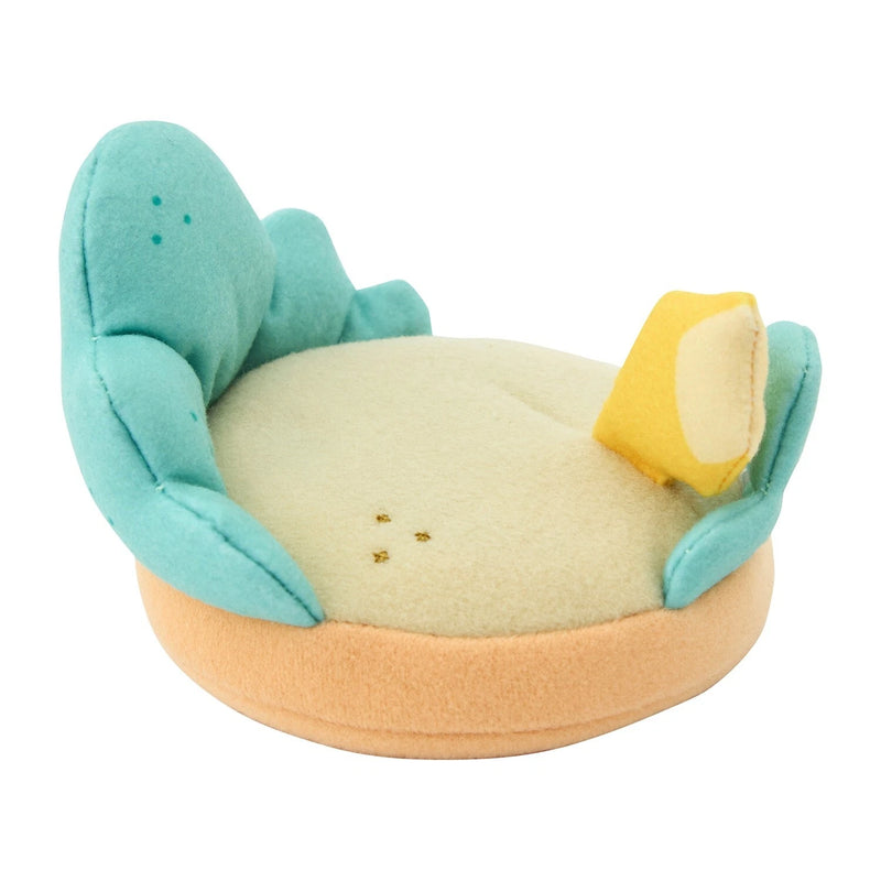 Portachiavi in ​​peluche originale Pokemon Center Otenki Team Tyranitar con campo GIAPPONE