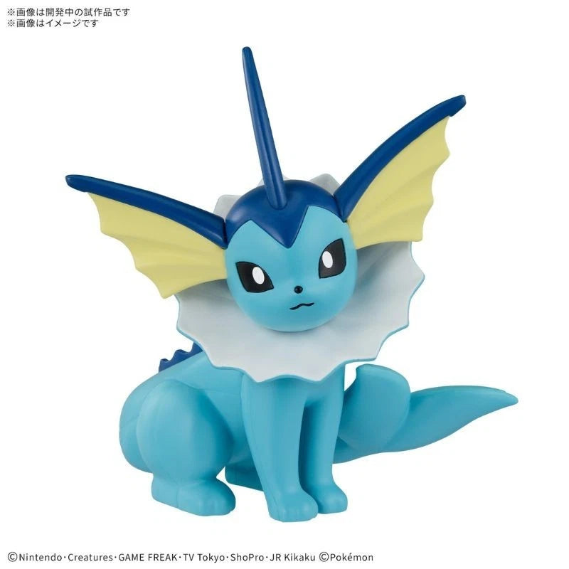 BANDAI Pokemon Plamo Collection Quick!! Vaporeon Model Kit JAPAN OFFICIAL