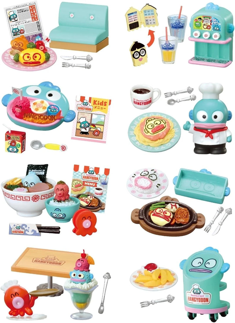 Re-Ment Sanrio Family Restaurant Hangyodon Full Set 8 BOX Figure JAPAN OFFICIAL