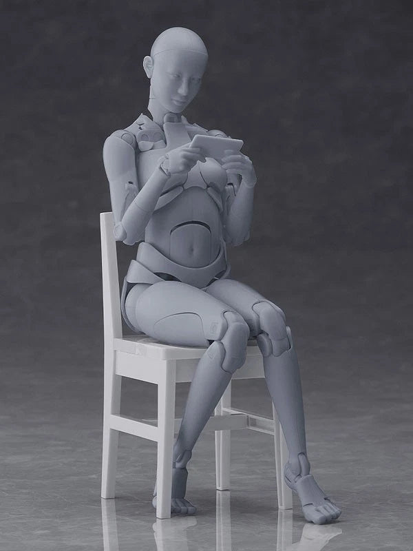 Nishimura Style Drawing Doll Olive Gray Figure JAPAN OFFICIAL