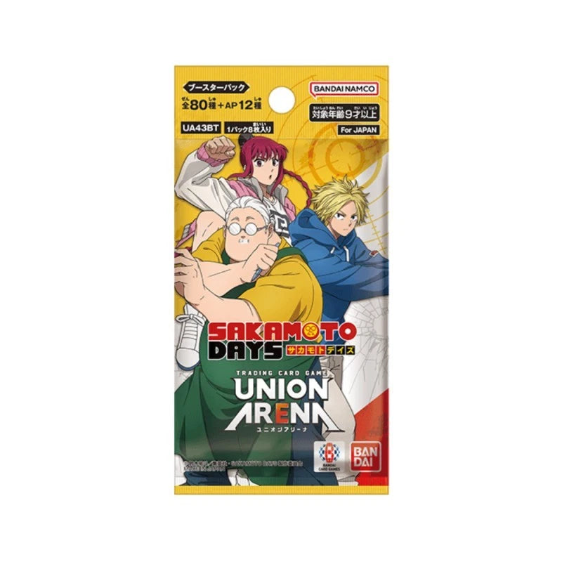 BANDAI Union Arena Sakamoto Days UA43BT Booster Pack Box TCG JAPAN OFFICIAL
