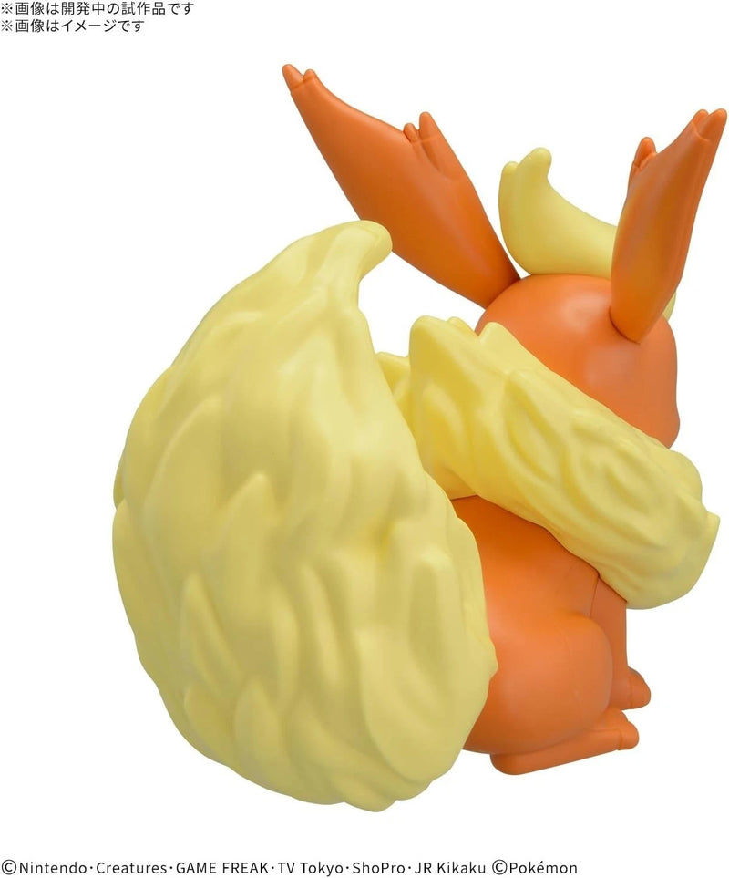 BANDAI Pokemon Plamo Collection Quick!! Flareon Model Kit JAPAN OFFICIAL