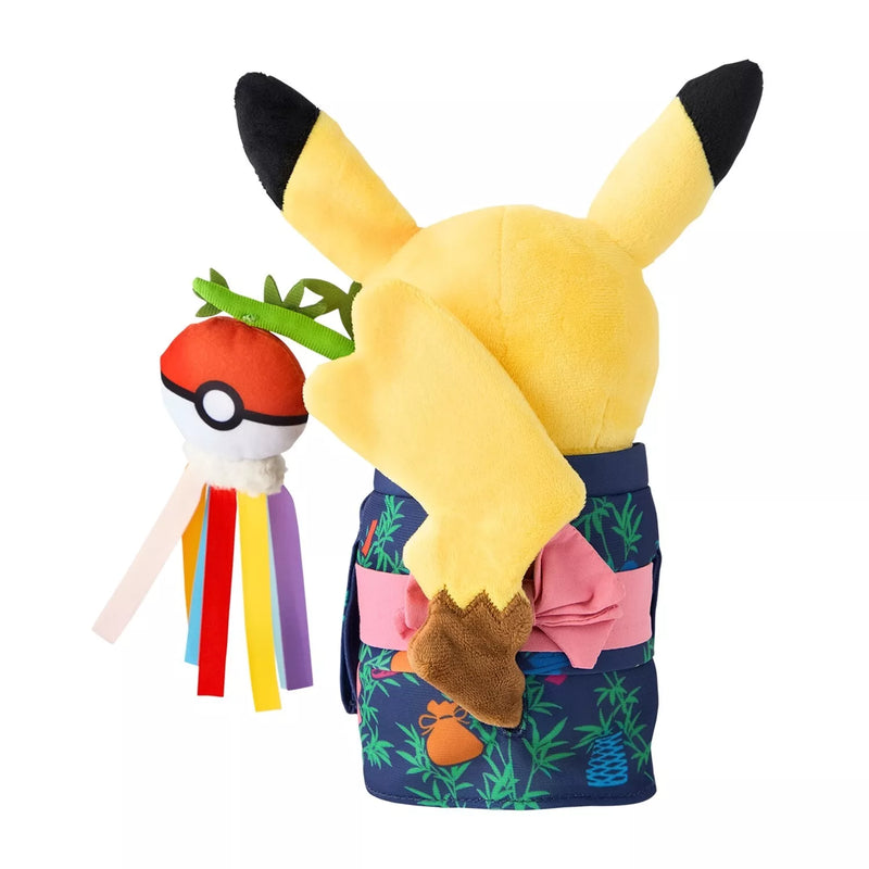 Pokémon Center Original Tanabata Festival Pikachu Boneca de pelúcia JAPÃO OFICIAL