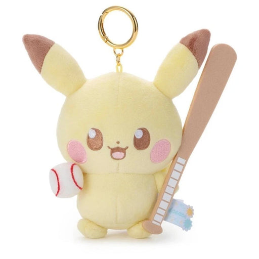 Pokemon Pokepeace Pikachu Baseball Ver. Plush Keychain JAPAN OFFICIAL