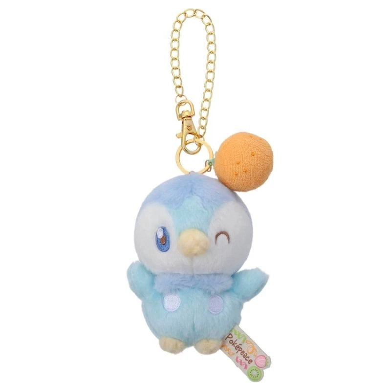 Pokemon Pokepeace Piplup Colorful Ver. Plush Keychain JAPAN OFFICIAL