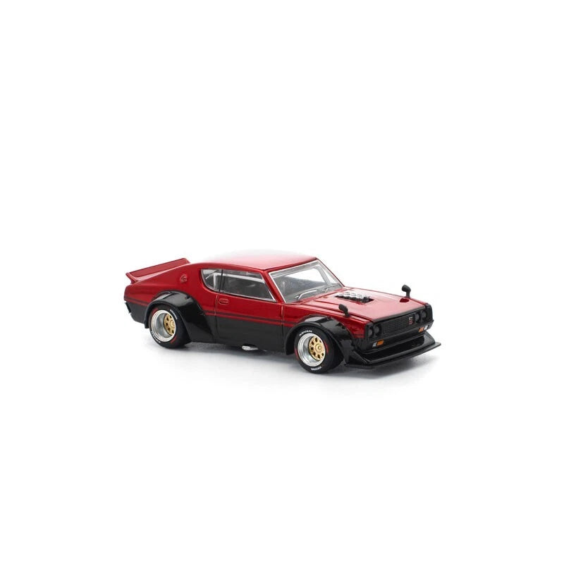 Kenmeri Skyline GT-R Red/Black KPGC110 1/64 Miniature Car JAPAN OFFICIAL