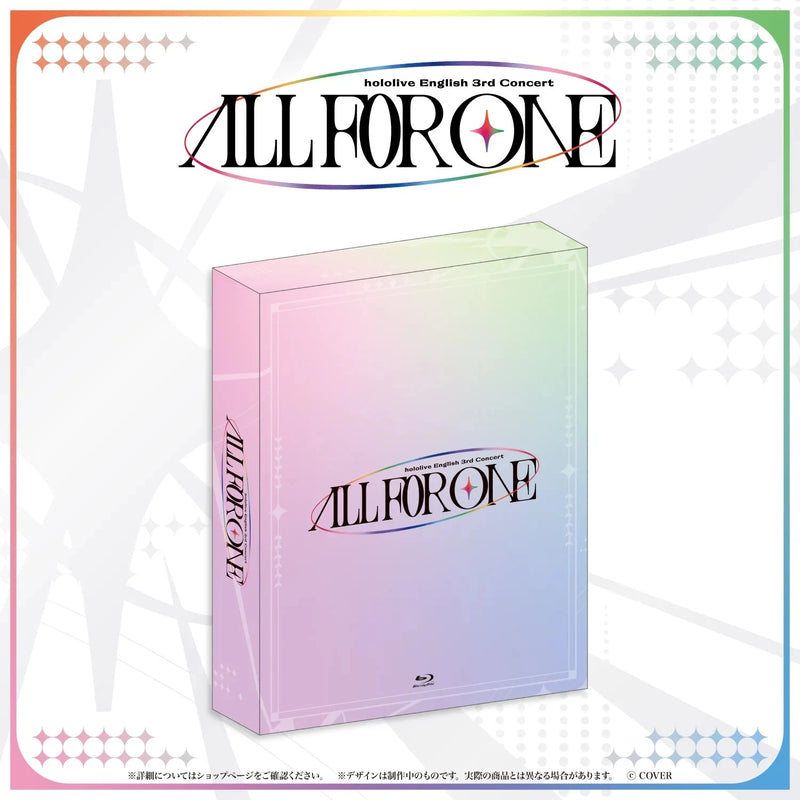 COVER hololive English 3rd Concert All for One Blu-ray JAPAN OFFICIAL