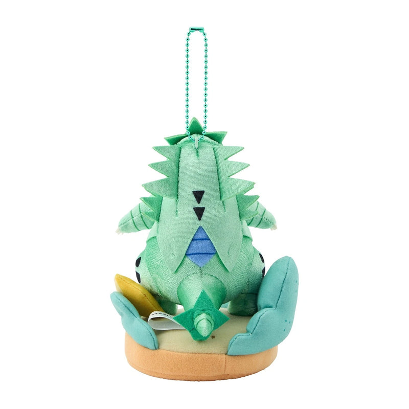 Portachiavi in ​​peluche originale Pokemon Center Otenki Team Tyranitar con campo GIAPPONE