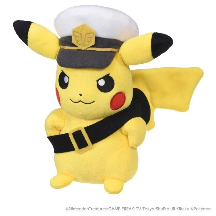 Pokemon Captain Pikachu Goggles Ver. Plush Doll JAPAN OFFICIAL