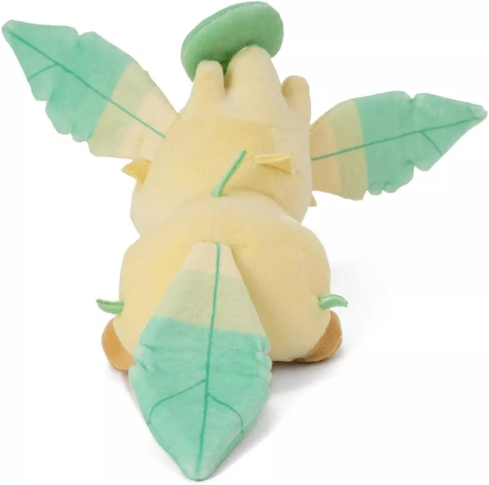 Takara Tomy Arts Pokemon Suya Suya Plush Doll S Leafeon JAPAN OFFICIAL