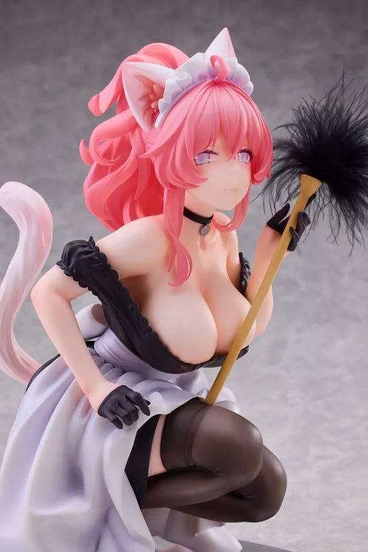 Cat's Thought Maid Cat Mochan 1/4 Figure JAPAN OFFICIAL