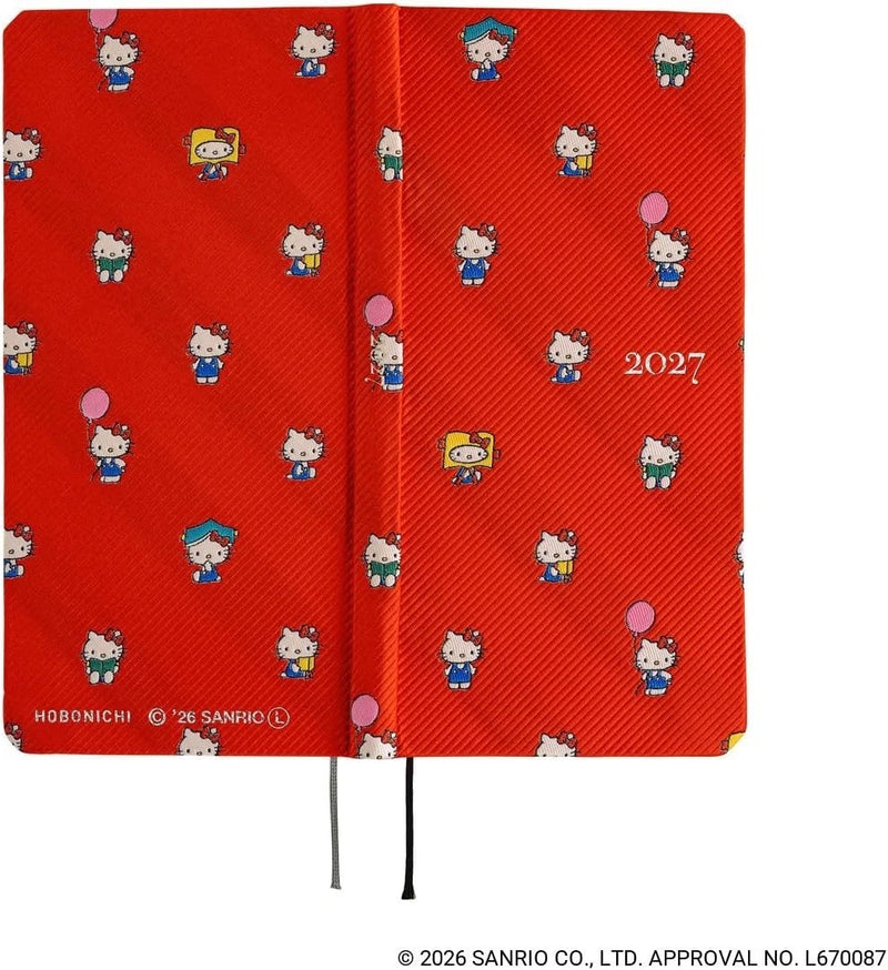 Hobonichi Hello Kitty Hobonichi Techo 2027 Weeks English Edition JAPAN OFFICIAL