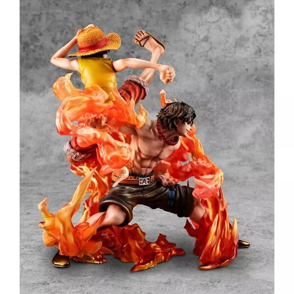 Figurine P.O.P ONE PIECE NEO-MAXIMUM Luffy & Ace Bonds of Brothers 20e édition limitée