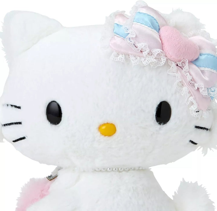 Sanrio Charmy Kitty Heisei Born Character Fluffy Heart Plush Doll JAPAN OFFICIAL