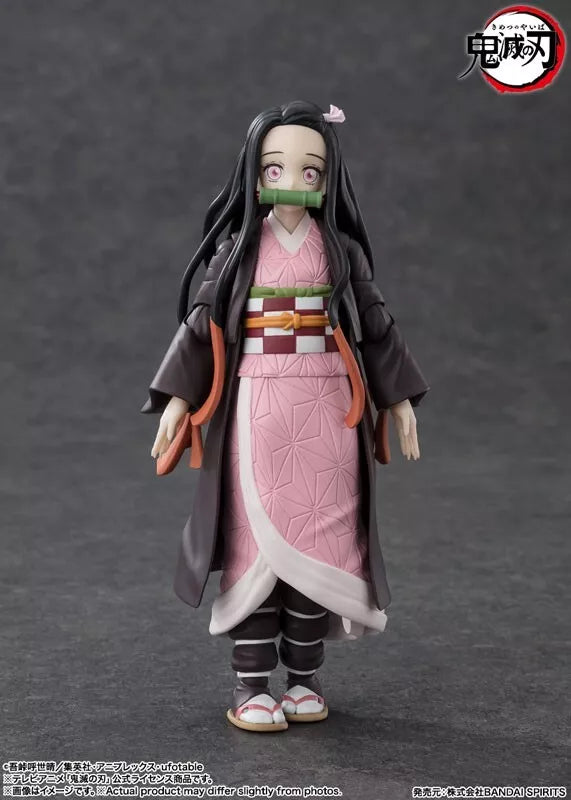 BANDAI S.H. FIGUARTS SLAYER DEMONS KIMETSU NO YAIBA NEZUKO KAMADO Figura
