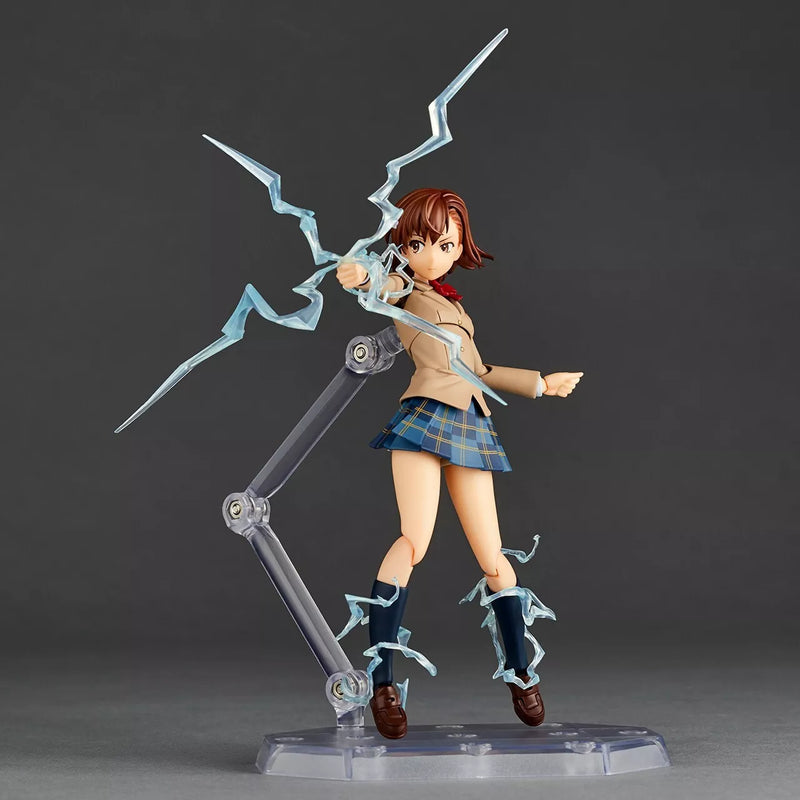 Revoltech Toaru Kagaku no Railgun Mikoto Misaka Winter Uni Ver. Figura d'azione