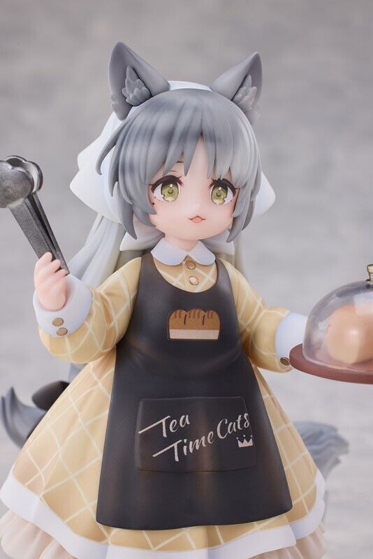 Tea Time Cats Scene Gread House Clerk & Customer Set Figure Japan Official