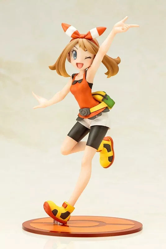 Kotobukiya Artfx J Pokemon Serie May con Mudkip 1/8 Figura Giappone Funzionario