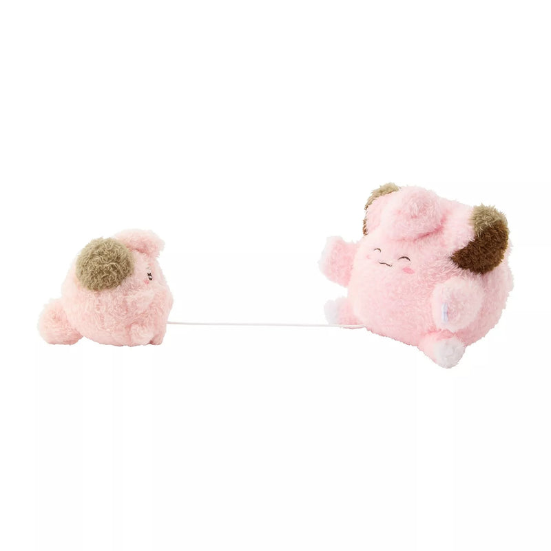 Pokemon Center Original Buru Buru Mugyu! Cleffa & Clefairy Plush Doll JAPAN