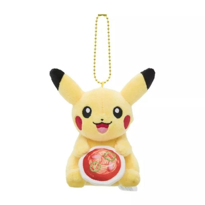 Pokemon Center Original Plush Keychain Pikachu Nagoya Ankake Spaghetti Ver.