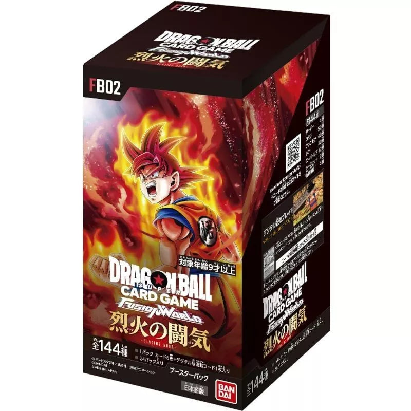 dragon ball z tcg booster box BANDAI Dragon Ball Super Blazing Aura FB02 Booster Pack Box TCG JAPAN — ToysOneJapan