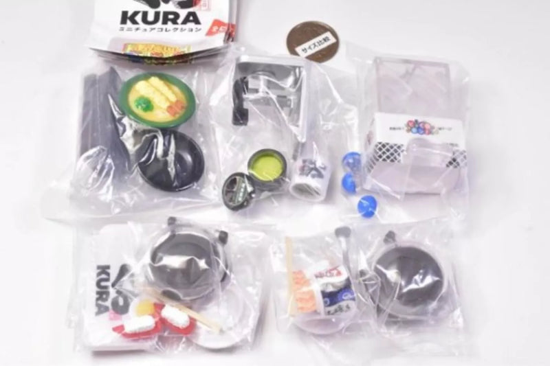 Kura Sushi Miniature Collection Set of 5 Capsule Toy Figure JAPAN OFFICIAL