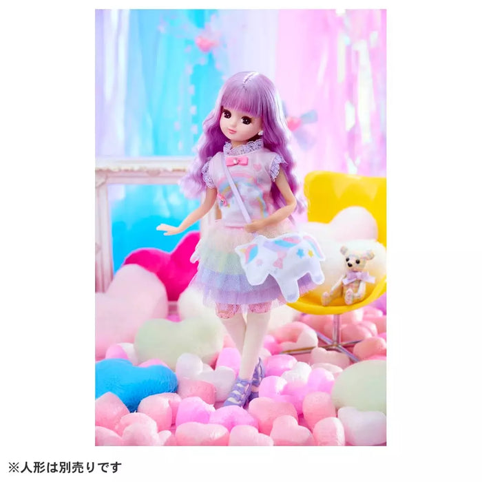 Takara Tomy Licca Chan Yumekawa Abito di coordinamento Set di abiti LW-18 Giappone