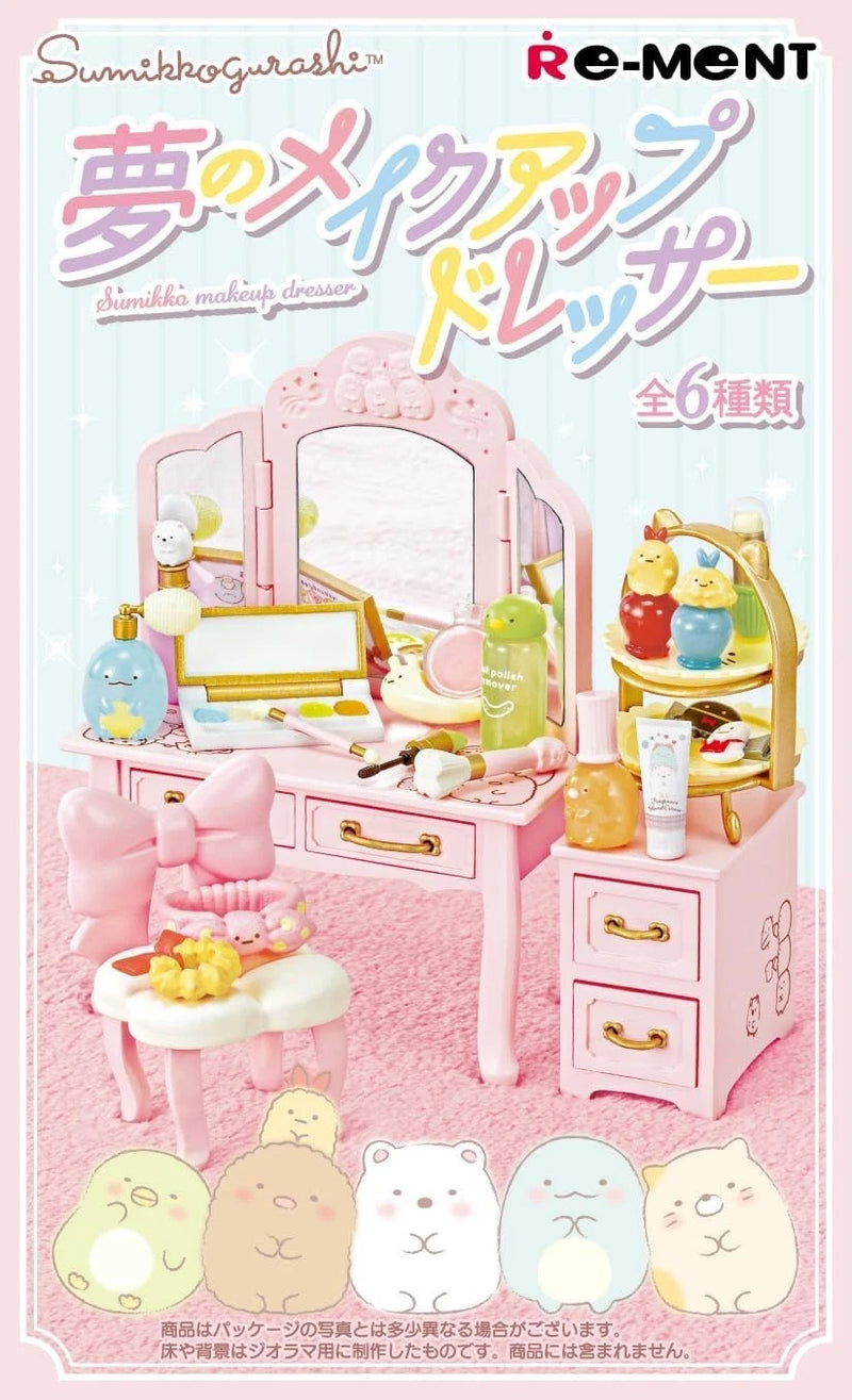 Re-Ment Sumikko Gurashi Dream Makeup Dresser Full Set 6 BOX Figure JAPAN