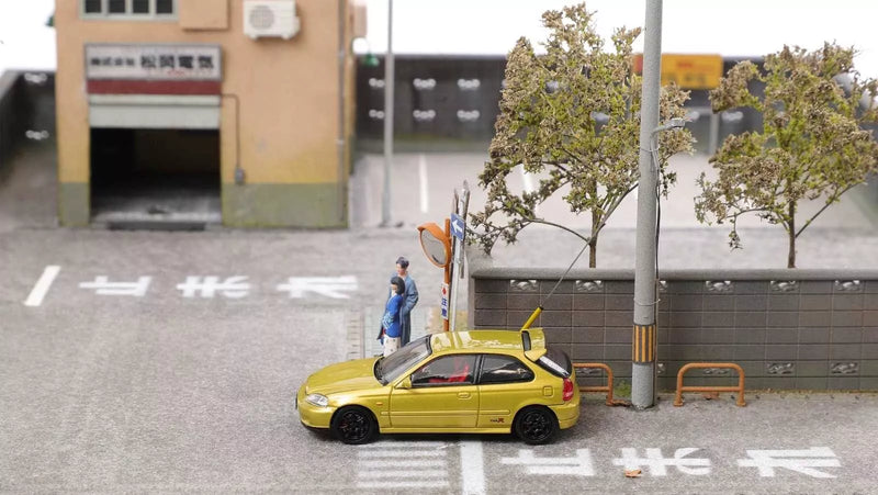 Honda Civic Type R EK9 Gold 1/64 Miniature Car JAPAN OFFICIAL