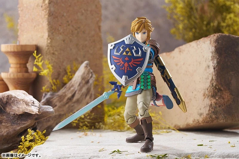 Figma A lenda de Zelda Lágrimas do reino Link Ação Figura Oficial do Japão