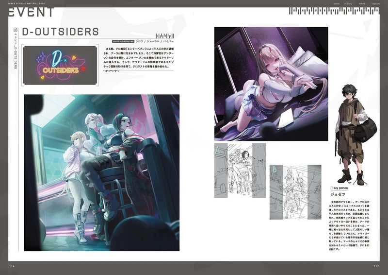 Goddess of Victory Nikke Official Setting Material Collection Book JAPAN