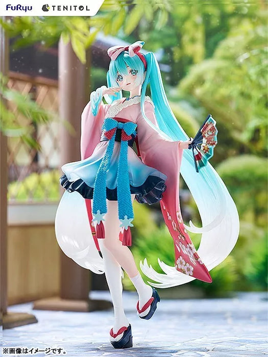 Furyu Tenitol Hatsune Miku Neo Tokyo Series Kimono Figura Japão Oficial