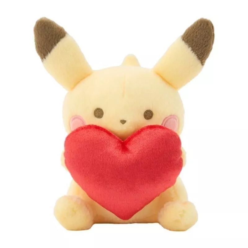Pokemon Center Original With a Heart Pikachu Plush Doll JAPAN OFFICIAL