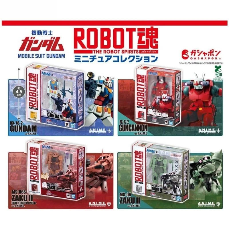 Gundam The ROBOT Spirits Miniature Collection Complete Set Figure Capsule Toy