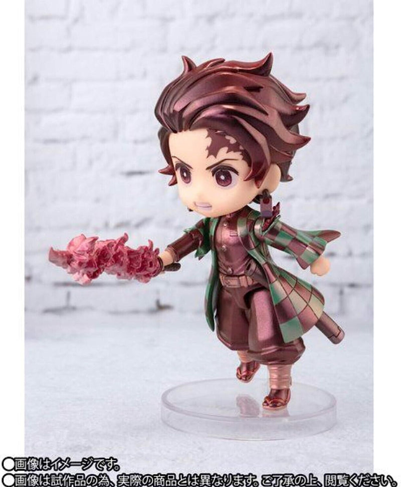 BANDAI Figuarts mini Demon Slayer Tanjiro Kamado Hinokami Kagura Action Figure