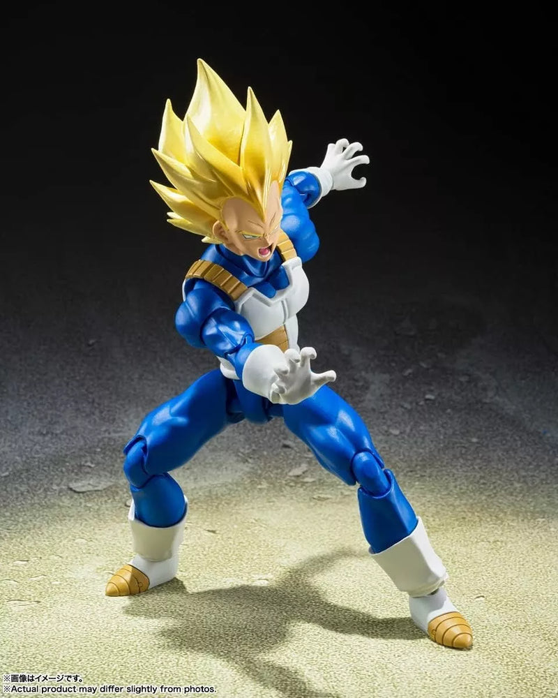 Bandai S.H.FIGUARts Dragon Ball Z Super Saiyan Vegeta Ação Figura Japão