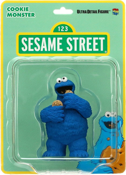 Medicom Toy UDF Figura No.327 Sesame Street Cookie Monster Figura Japón Oficial