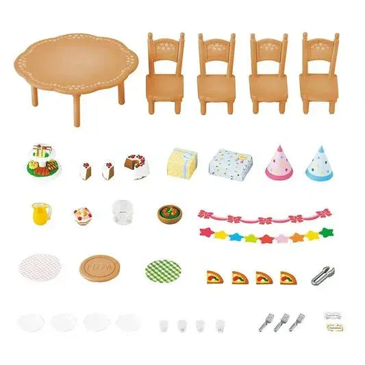 EPOCH Sylvanian Families Furniture Home Party Set K-612 Giappone Funzionario