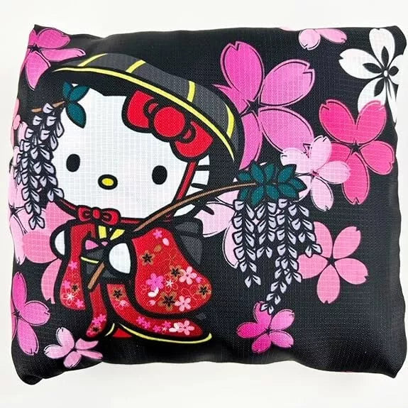 Bolsa de mão dobrável Sanrio Hello Kitty 50º aniversário Maiko JAPÃO OFICIAL