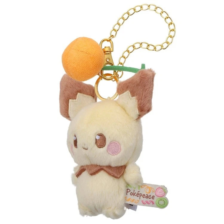 Pokemon Pokepeace Pichu Colorful Ver. Plush Keychain JAPAN OFFICIAL