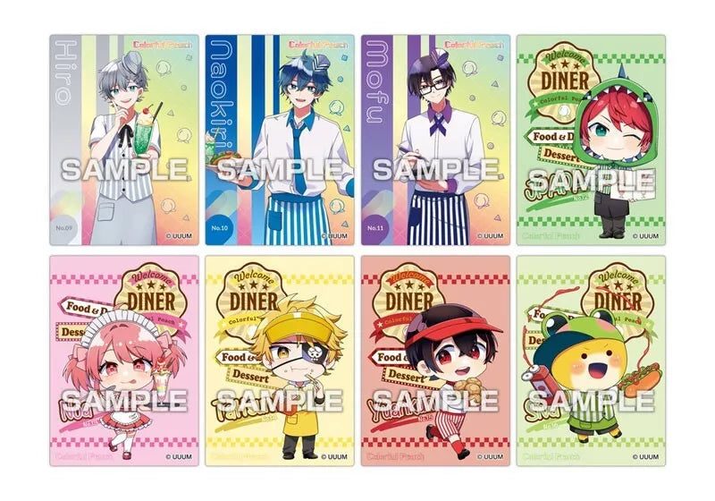 Colorful Peach Clear Card Collection Gum ColorPeach Diner Candy Toy TCG JAPAN