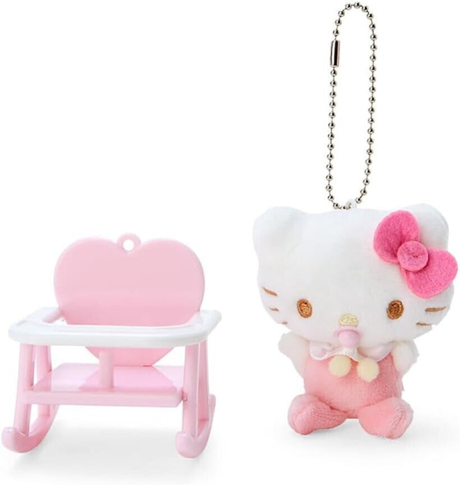 Sanrio Character Hello Kitty Baby Chair Mascot Keychain Plush JAPAN OFFICIAL